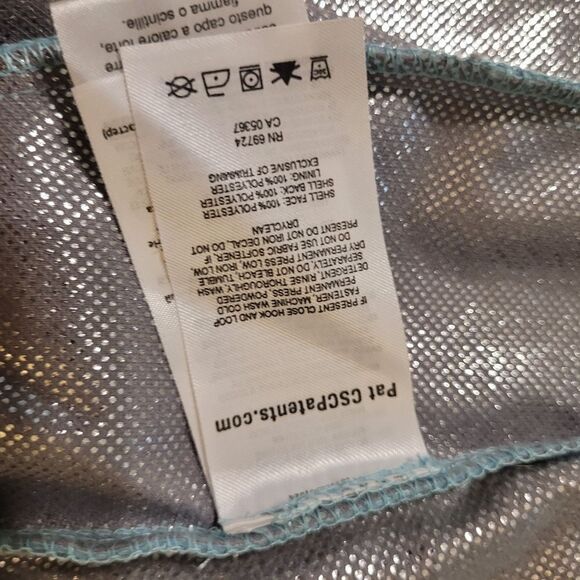 S COLUMBIA OMNI SHIELD HEAT REPELLANT GREEN / BLUE LIGHTWEIGHT ZIP COAT JACKET - Picture 8 of 12